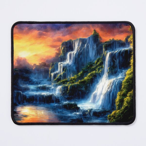 Item preview, The Sunset over the waterfalls designed and sold by Jaroslav Hubert.
