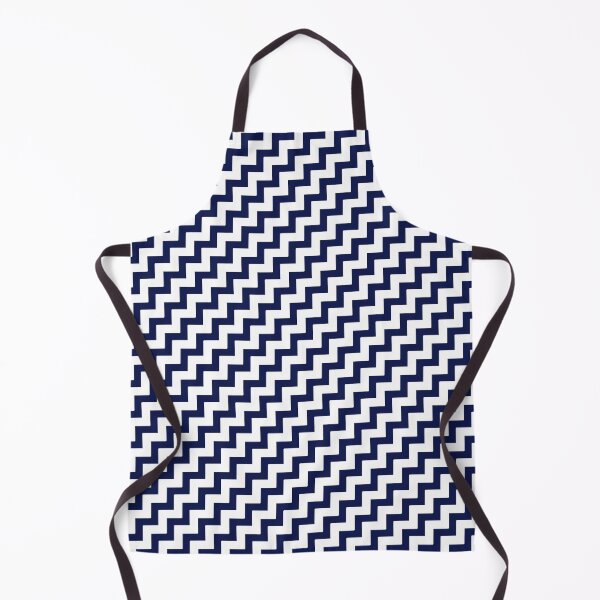 Aperçu de l'œuvre Lignes en zigzag bleu marine créée et vendue par IftinDesigns.