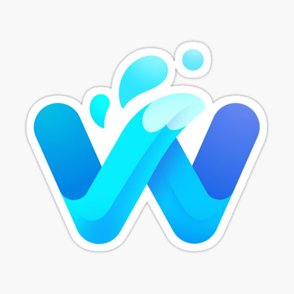 Item preview, Waterfox 2019 Later Logo Sticker designed and sold by burakgulnar.