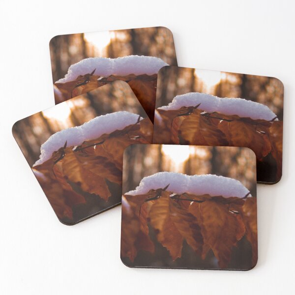 Item preview, Beech Leaves Covered By Snow  designed and sold by MikeSpence.