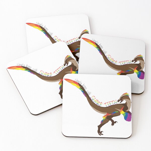 Item preview, Gay Pride Dinosaur Velociraptor  designed and sold by winter-wren.