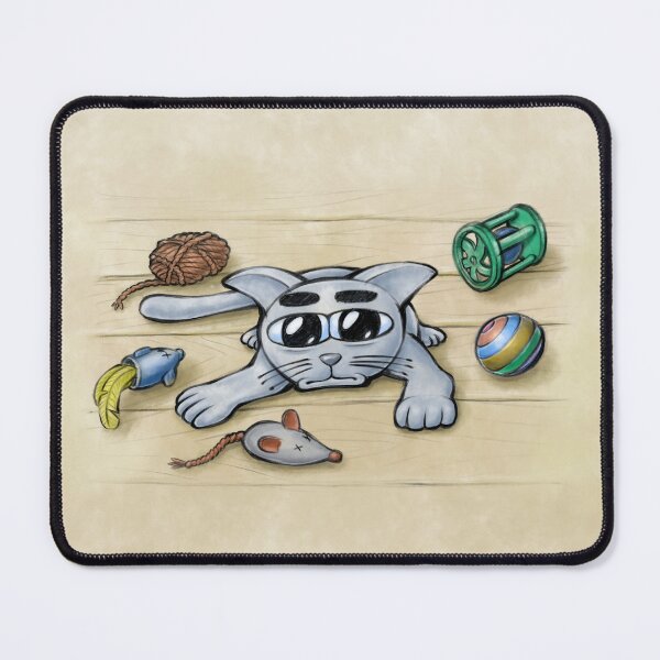 Item preview, Bored Kitten - Happy Kittens Cat Drawing designed and sold by TomsZoo.