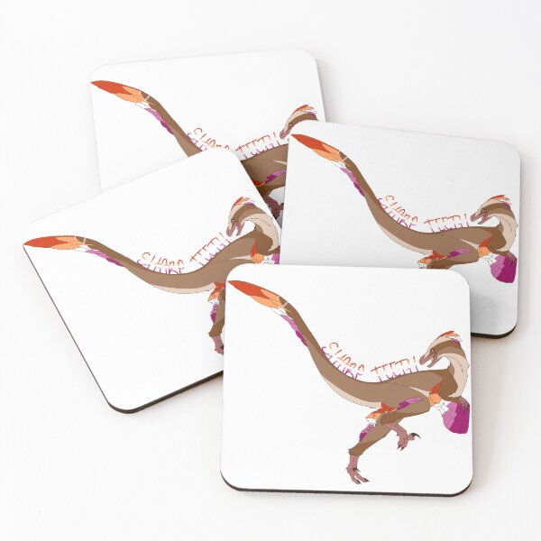 Item preview, Lesbian Pride Dinosaur Velociraptor  designed and sold by winter-wren.