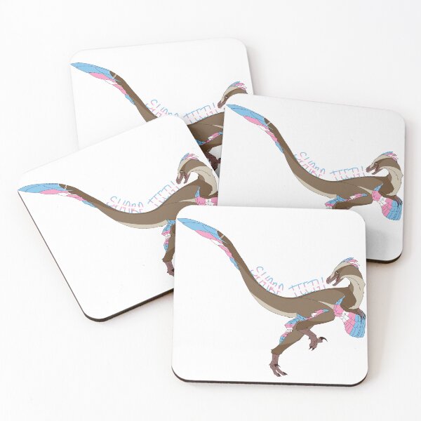 Item preview, Trans Pride Dinosaur Velociraptor  designed and sold by winter-wren.
