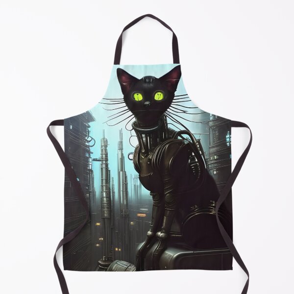 Item preview, Cybernetic Black Cat designed and sold by HelenHollywood.