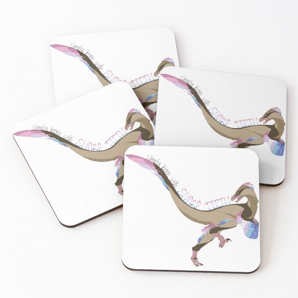Item preview, Bigender Pride Dinosaur Velociraptor  designed and sold by winter-wren.