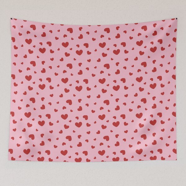 Item preview, red small hearts pattern designed and sold by blomastudios.