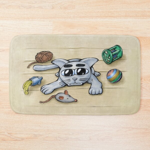 Item preview, Bored Kitten - Happy Kittens Cat Drawing designed and sold by TomsZoo.