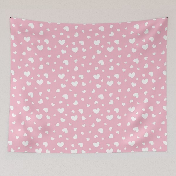 Item preview, pink small hearts pattern designed and sold by blomastudios.