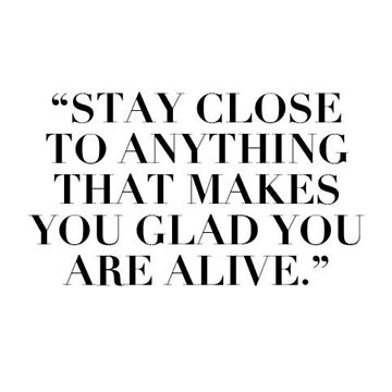 Artwork thumbnail, "Stay Close to Anything That Makes You Glad To Be Alive" by Noah Waters