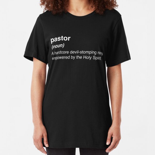 Funny Pastor Definition Slim Fit T-Shirt