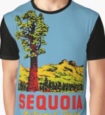 Sequoia National Park California Vintage Travel Decal Graphic T-Shirt