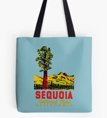 Sequoia National Park California Vintage Travel Decal Tote Bag