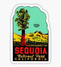 Sequoia National Park California Vintage Travel Decal Sticker