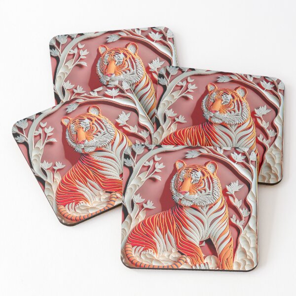 Item preview, Quilling Animal Tiger Paper  cut Style designed and sold by PhiloSophyEye.