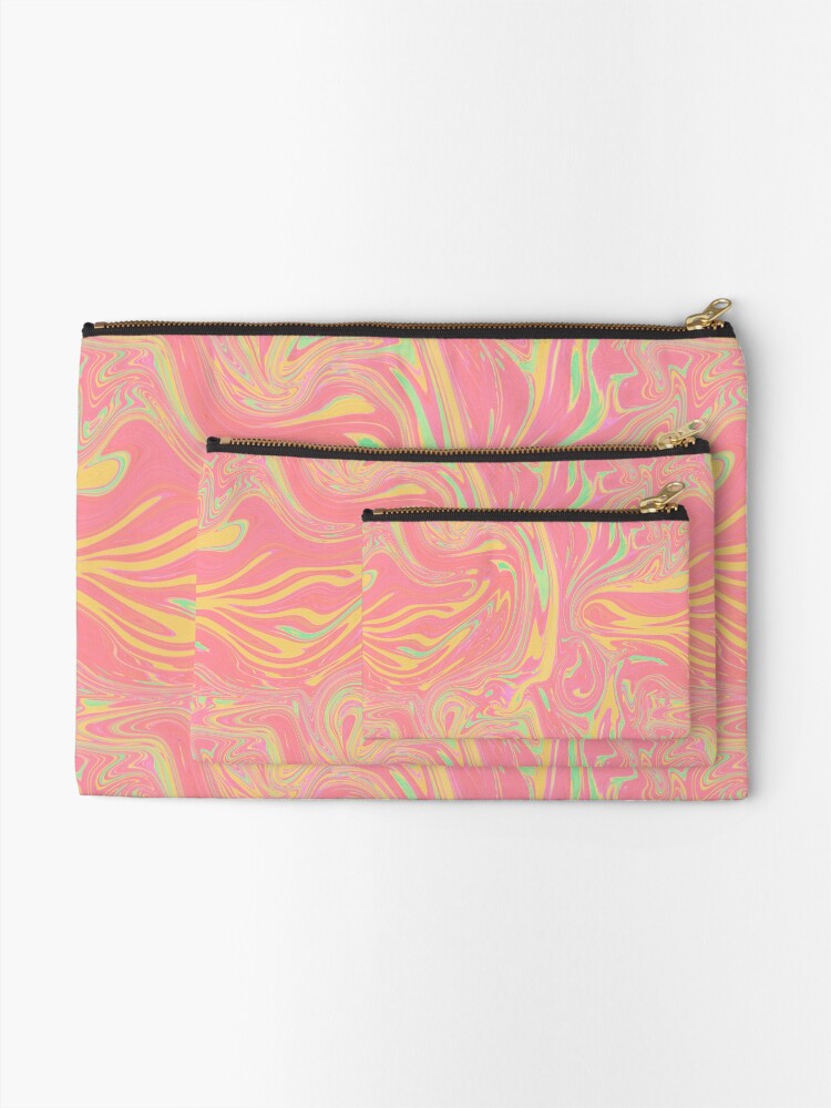 Alternate view of squirl orange Zipper Pouch