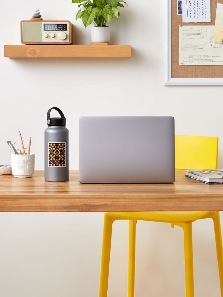 Alternate view of Vibrant Trend Printed Pattern Design Sticker