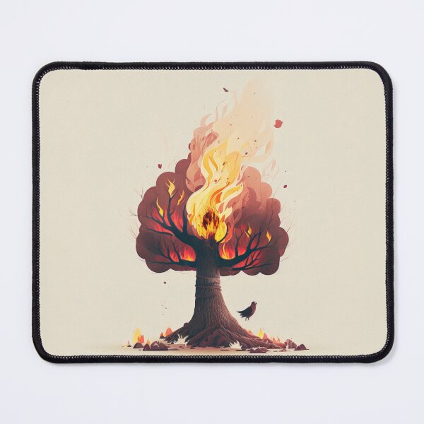 Item preview, Inferno in the Forest: A Minimalist Tree Illustration designed and sold by quick-drops.