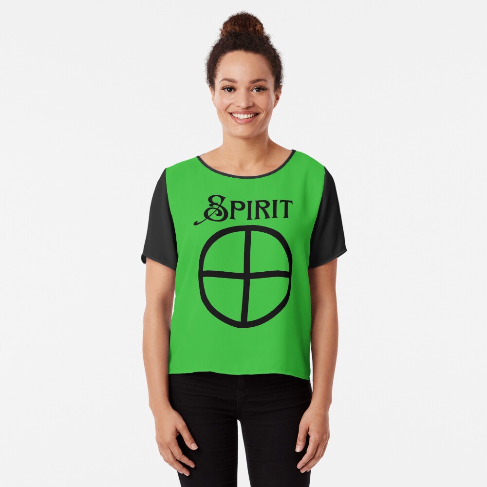 Pagan Hellenic Five Elements Witch Wiccan Element Akasha or Spirit Chiffon Top