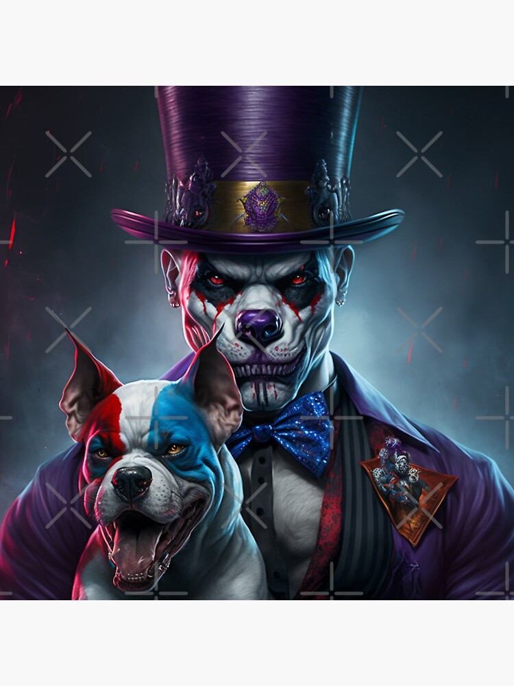 pitbull and clown by polo-polo