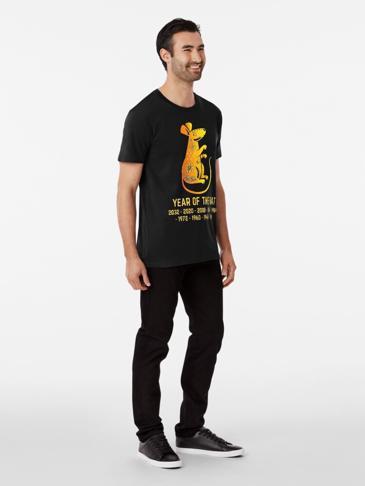 Alternate view of Year of The Rat Chinese Zodiac Sign Premium T-Shirt