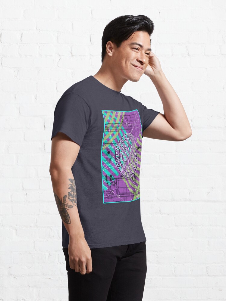 Alternate view of Modern Runes Vegvisir Symbol of Protection Classic T-Shirt