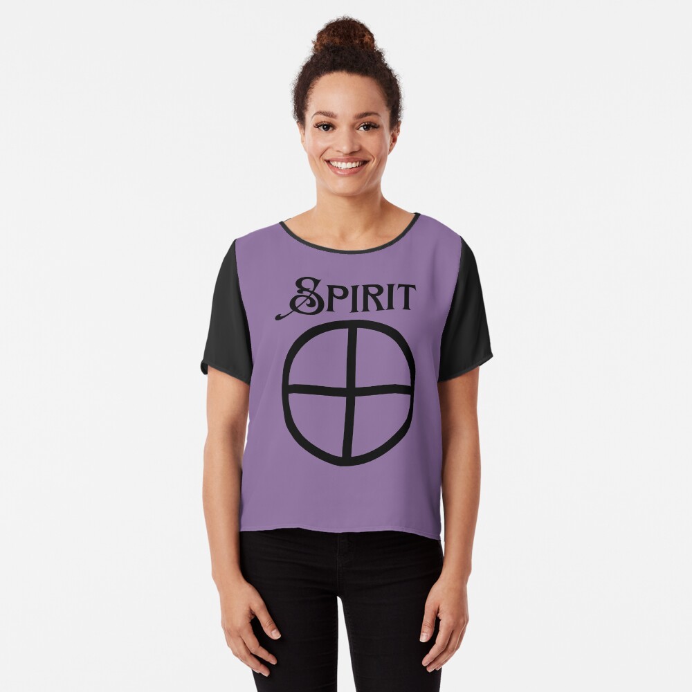 Pagan Hellenic Five Elements Witch Wiccan Element Akasha or Spirit Chiffon Top