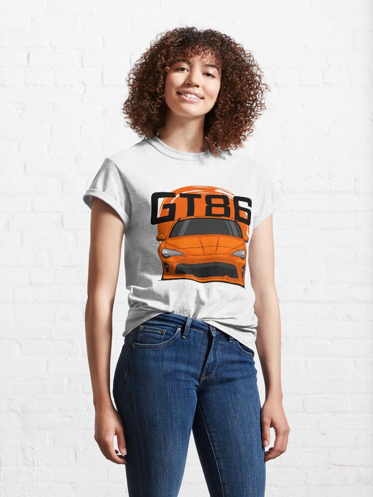 Alternate view of Front Orange GT86 1 Gen Resty JDM Classic T-Shirt