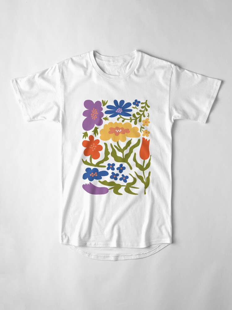 Alternate view of Abstract floral illustration Long T-Shirt