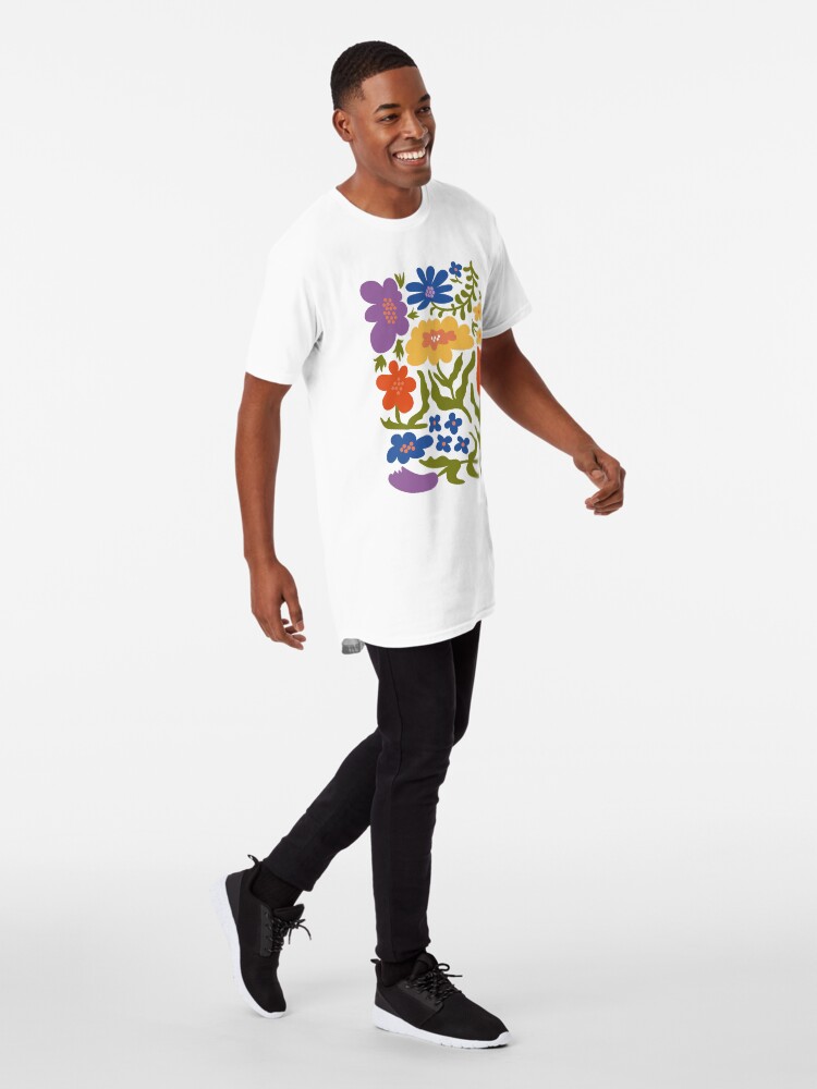 Alternate view of Abstract floral illustration Long T-Shirt