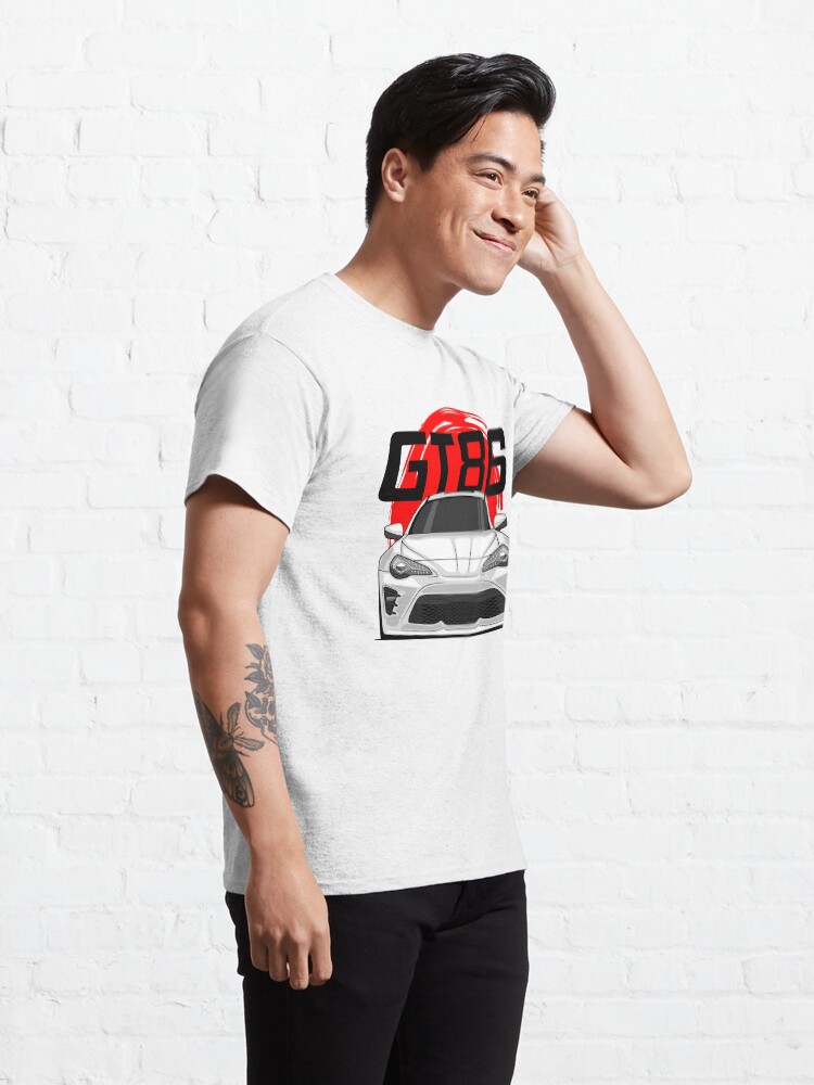 Alternate view of Front White GT86 1 Gen Resty JDM Classic T-Shirt