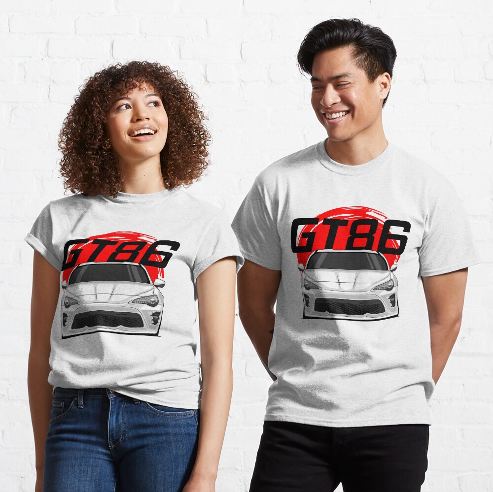Front White GT86 1 Gen Resty JDM Classic T-Shirt