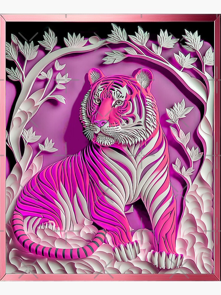 Quilling Animal Tiger Paper  cut Style by PhiloSophyEye