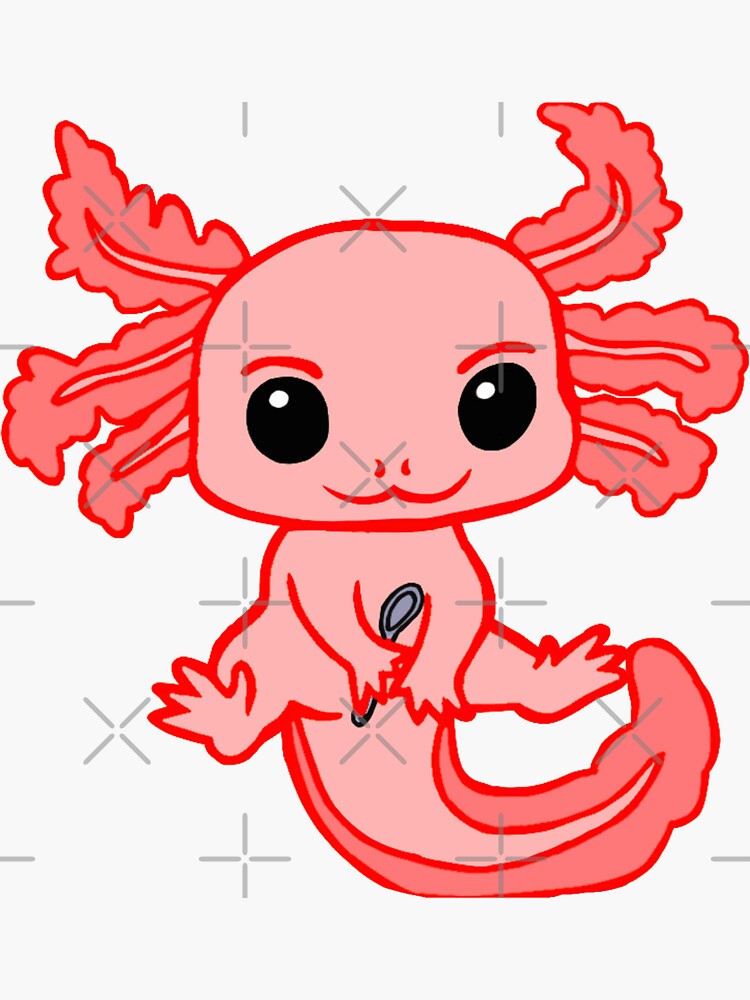 Spoonie Axolotl (Red) by CaitlynConnor