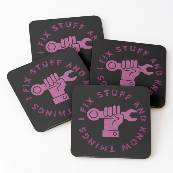 Item preview, Copy of I fix stuff and know things pink - funny mens gift idea designed and sold by GeoffBeattie.
