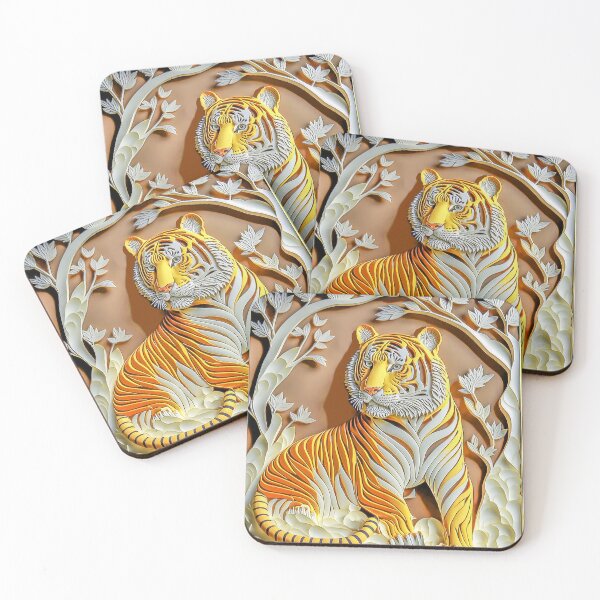 Item preview, Quilling Animal Tiger Paper  cut Style designed and sold by PhiloSophyEye.
