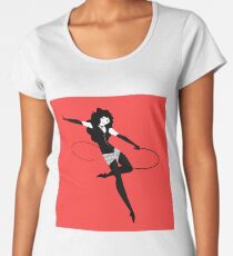 fetish female character with whip Women's Premium T-Shirt