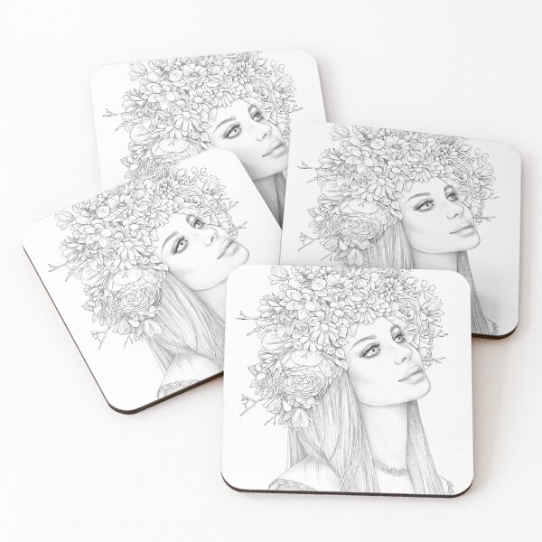 Item preview, Flower Beauty coloring page designed and sold by ninokurtsart.