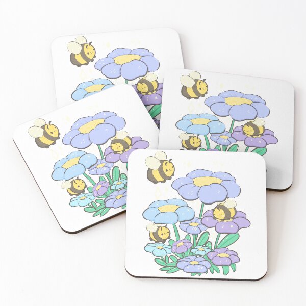 Item preview, Bees and flowers designed and sold by IcyBubblegum.