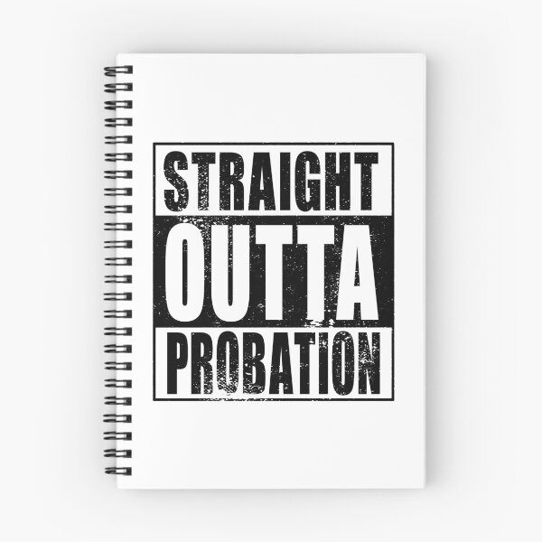 Item preview, Straight Outta Probation (black) designed and sold by SolidEarthArt.