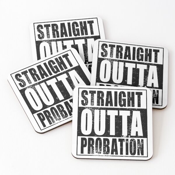 Item preview, Straight Outta Probation (black) designed and sold by SolidEarthArt.