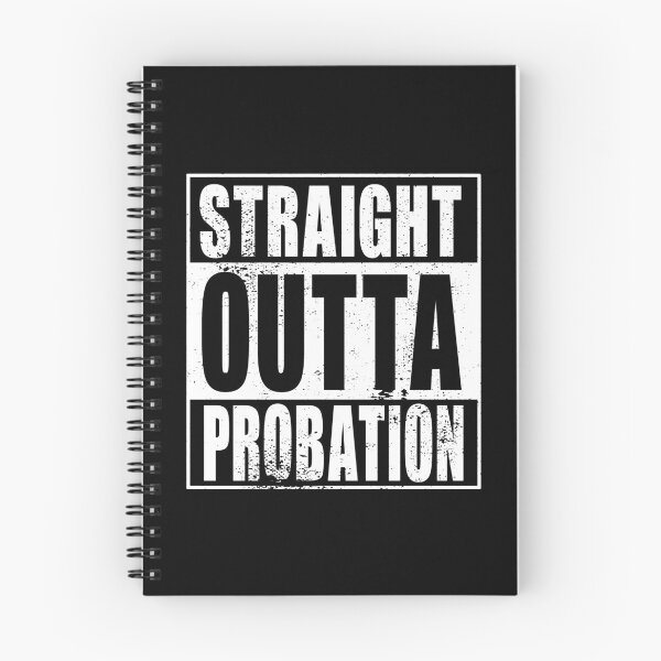 Item preview, Straight Outta Probation (white) designed and sold by SolidEarthArt.