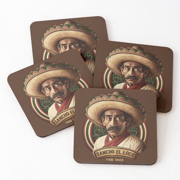 Item preview, Sancho el Loco Food Truck Logo designed and sold by plachy78.