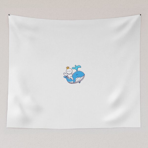 Item preview, Buddy is riding his blue whale friend designed and sold by buddysigner.