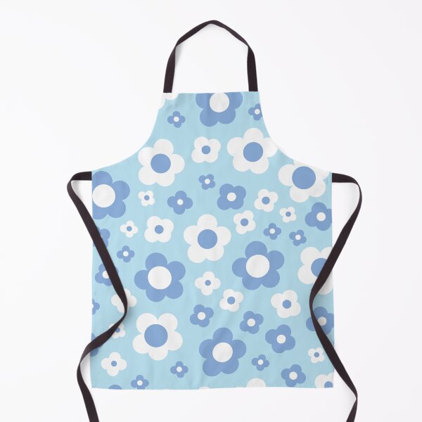 Item preview, BLUE 60S RETRO BIG FLORALS designed and sold by blomastudios.