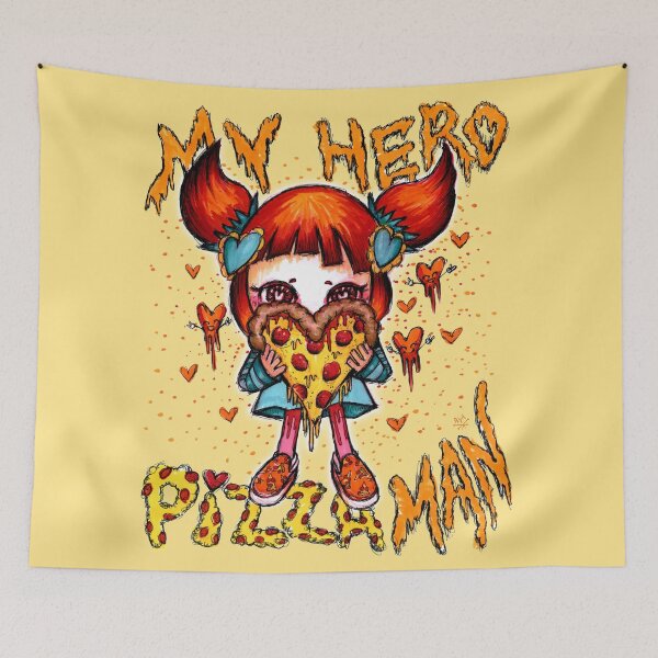 Item preview, Kawaii Pizza Girl My Hero Pizza Man designed and sold by AyaMasuda.