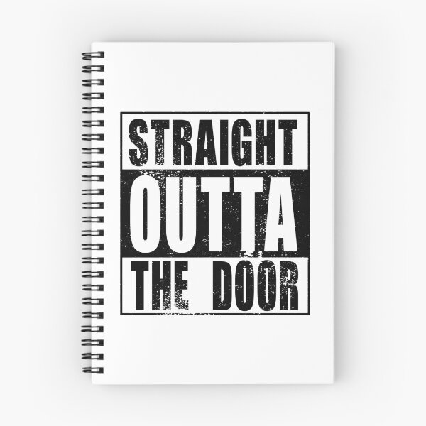 Item preview, Straight Outta The Door (black) designed and sold by SolidEarthArt.