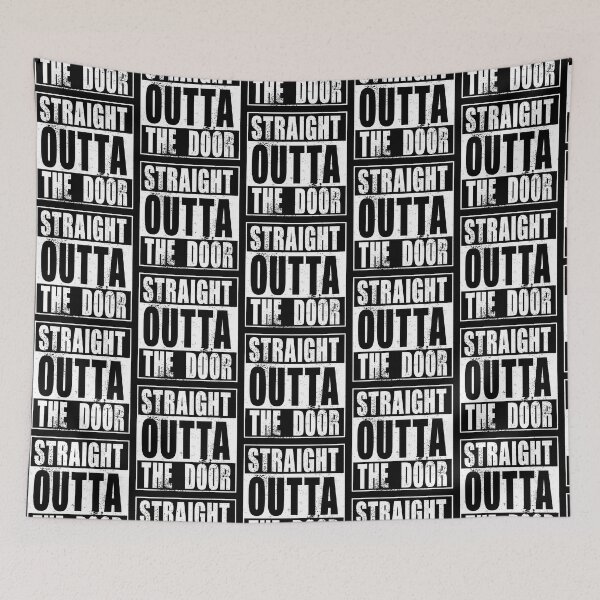 Item preview, Straight Outta The Door (white) designed and sold by SolidEarthArt.