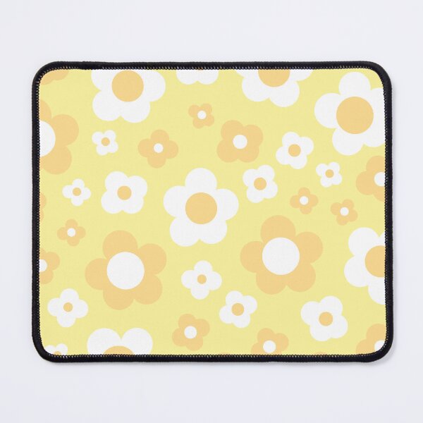 Item preview, YELLOW 60S RETRO BIG FLORALS designed and sold by blomastudios.