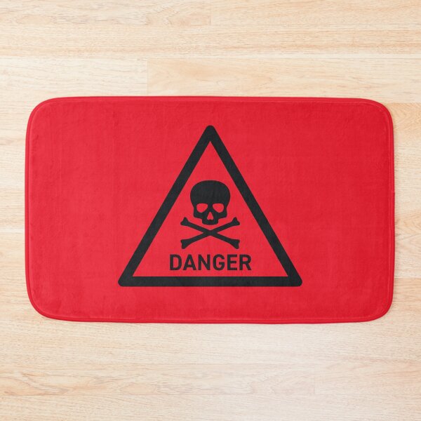 Item preview, Danger Safety Warning Sign Triangle With Text Red designed and sold by VoodooCircus.